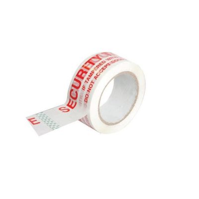 6 Rolls SECURITY Printed Tape Red on White 48mmx100m-TAPE 3