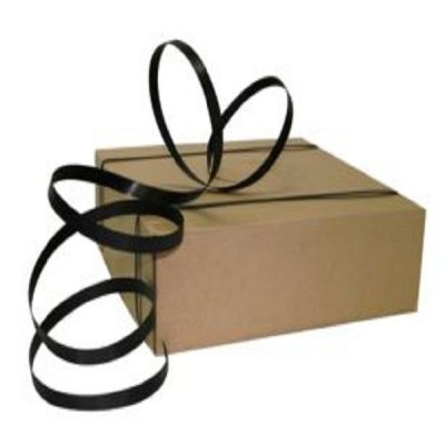 Black polypropylene hand strap in dispenser box 19mm x 1000m 1 roll-11.09