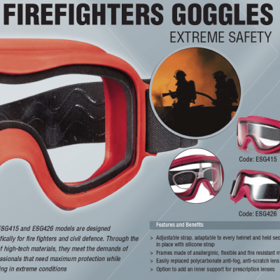 FIREFIGHTERS GOGGLES 1/BOX-ESG415