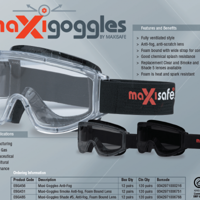 MAXI Goggles Anti-Fog Clear 12/box-ESG456