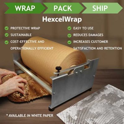 Hexcelwrap Brown Kraft 500mmx 250M 1 Roll