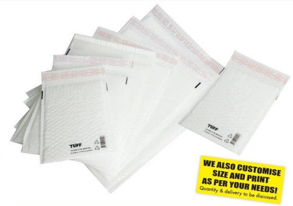 Pack of 75 Ultra-Lite White Poly Bubble Mailer