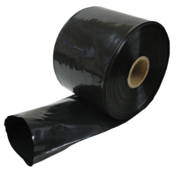 Logan Packaging Supplies Black Lay Flat Poly Tubing