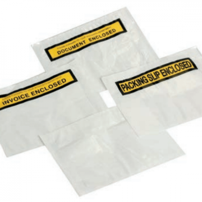 CLEAR BACKED ADHESIVE ENVELOPES