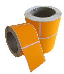 Fluro orange pallet label 150mmx210mm 500/roll