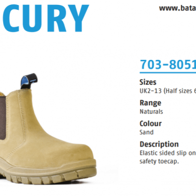 Wheat Suede Slip On Safety Boot – Mercury 703-80514