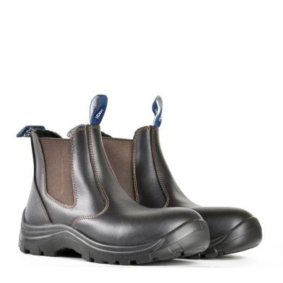 Claret Leather Slip On Non Safety – Bushman NS 805-44405