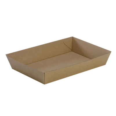 Brown Glued Boat Tray – Large 170 x 85 x 55mm 400 Pack