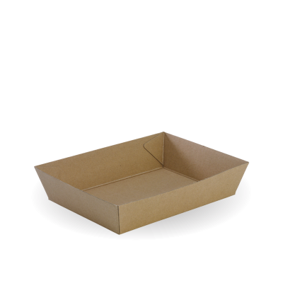 Cake/Food Tray No. 20-ECO BROWN KRAFT 130x180x42.5mm 200 Pack