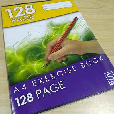 Exercise book SOVEREIGN A4 8mm ruled 128pg-55.97128