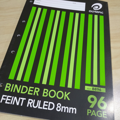 Binder book OLYMPIC A4 96pg 8mm ruled-55.140832