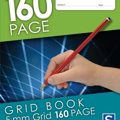 Grid book SOVEREIGN 225x175mm 5mm grid 160pg–55.33727