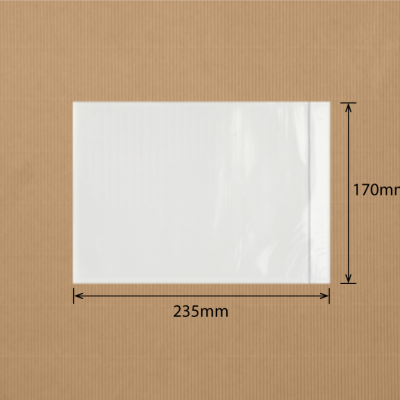 Clear Plain Self Adhesive Packaging Envelopes  with Tape Seal 170x235mm 1000 Pack-C11P