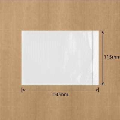 Clear Plain Self Adhesive Packaging Envelopes 115x150mm 1000 Pack-C04P